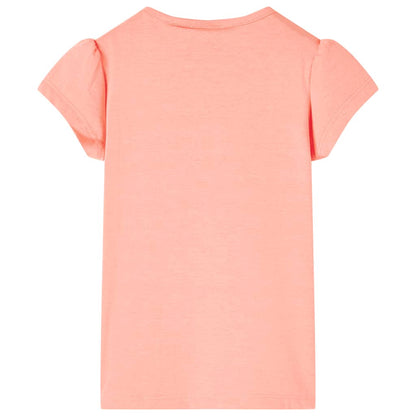 Kids' T-shirt Neon Coral 104