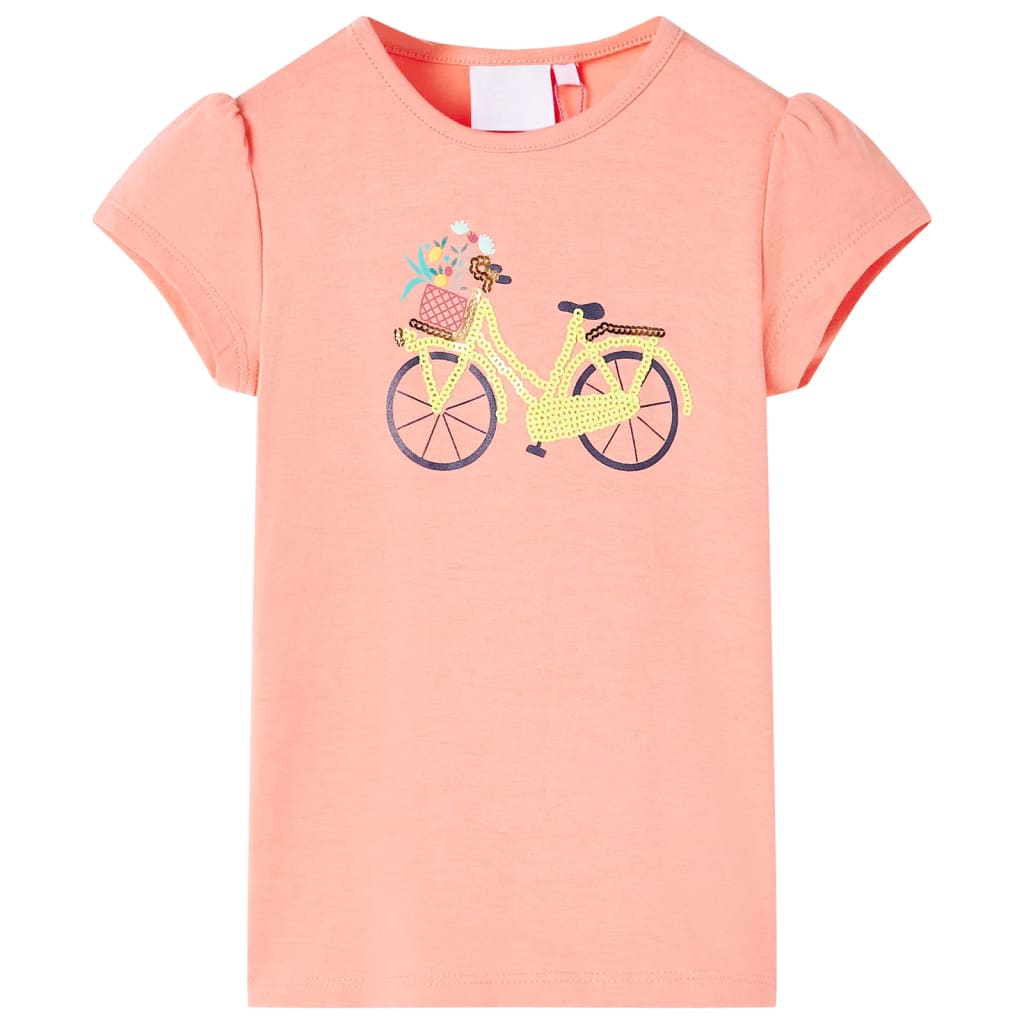 Kids' T-shirt Neon Coral 116