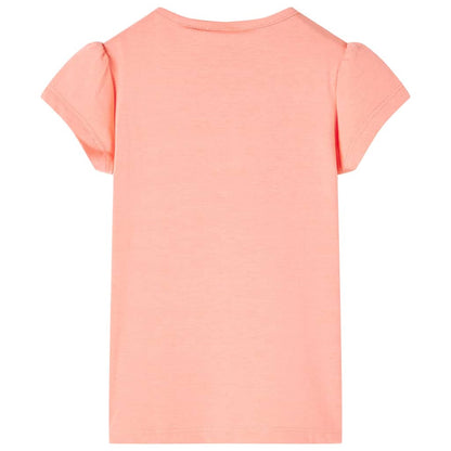 Kids' T-shirt Neon Coral 116