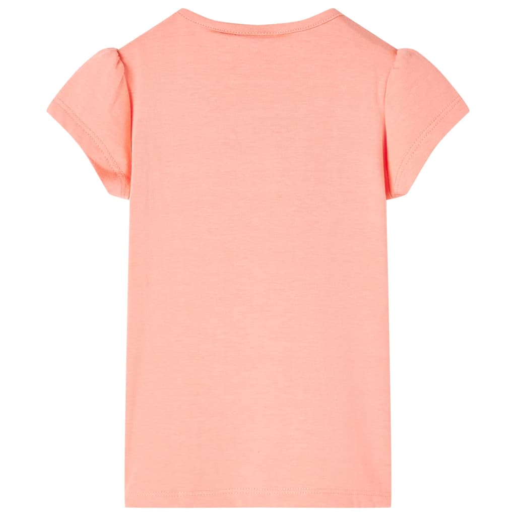 Kids' T-shirt Neon Coral 128