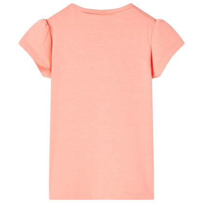 Kids' T-shirt Neon Coral 128