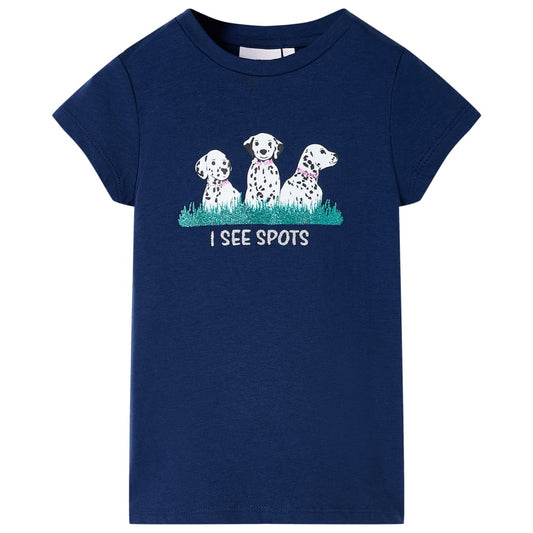 Kids' T-shirt Navy Blue 128