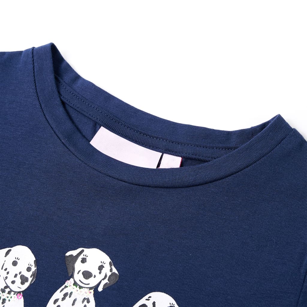 Kids' T-shirt Navy Blue 128