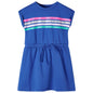 Kids' Dress with Drawstring Cobalt Blue 116