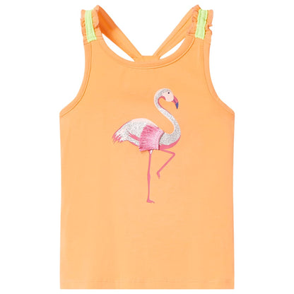 Kids' Tank Top Bright Orange 116