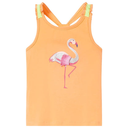 Kids' Tank Top Bright Orange 128