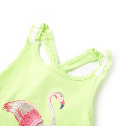 Kids' Tank Top Neon Yellow 92