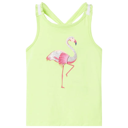 Kids' Tank Top Neon Yellow 104