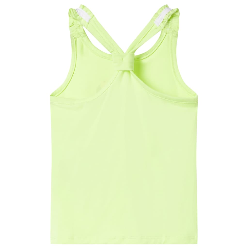 Kids' Tank Top Neon Yellow 104