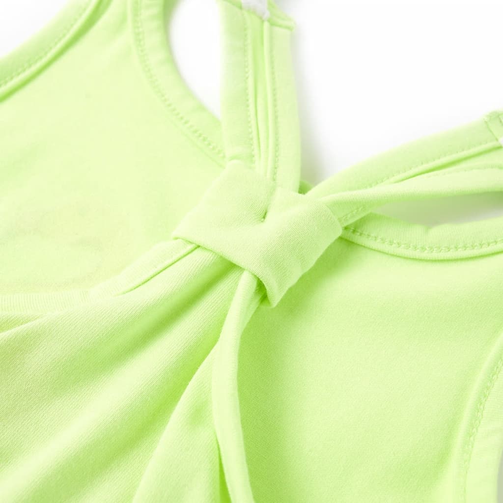 Kids' Tank Top Neon Yellow 104