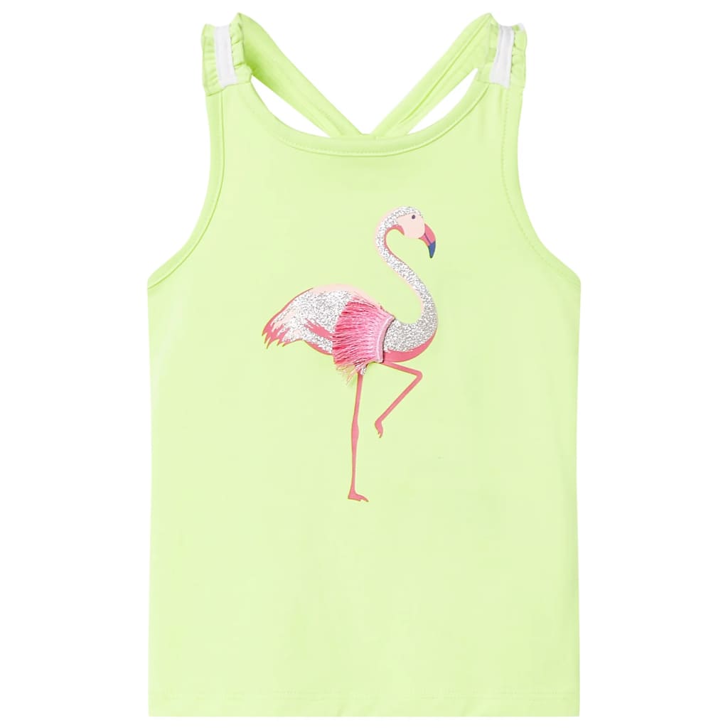 Kids' Tank Top Neon Yellow 116