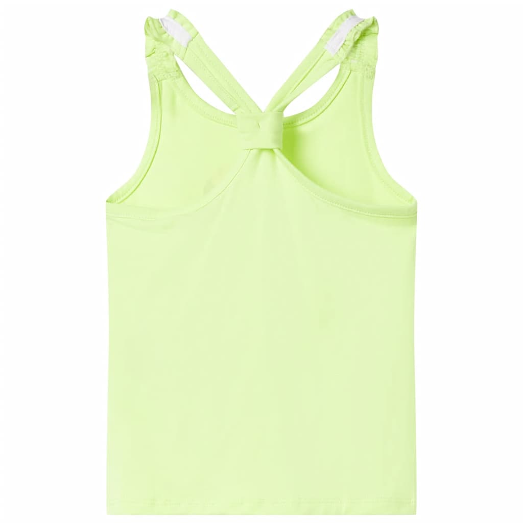 Kids' Tank Top Neon Yellow 116