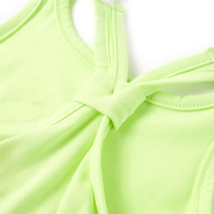 Kids' Tank Top Neon Yellow 116