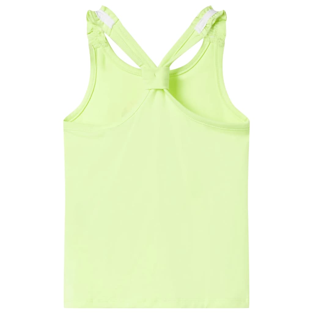 Kids' Tank Top Neon Yellow 140