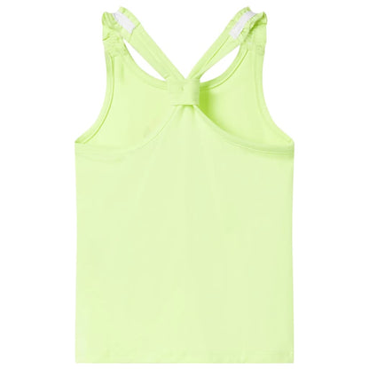 Kids' Tank Top Neon Yellow 140