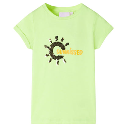 Kids' T-shirt Neon Yellow 92