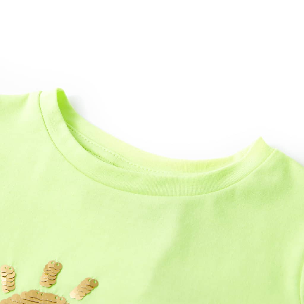 Kids' T-shirt Neon Yellow 116