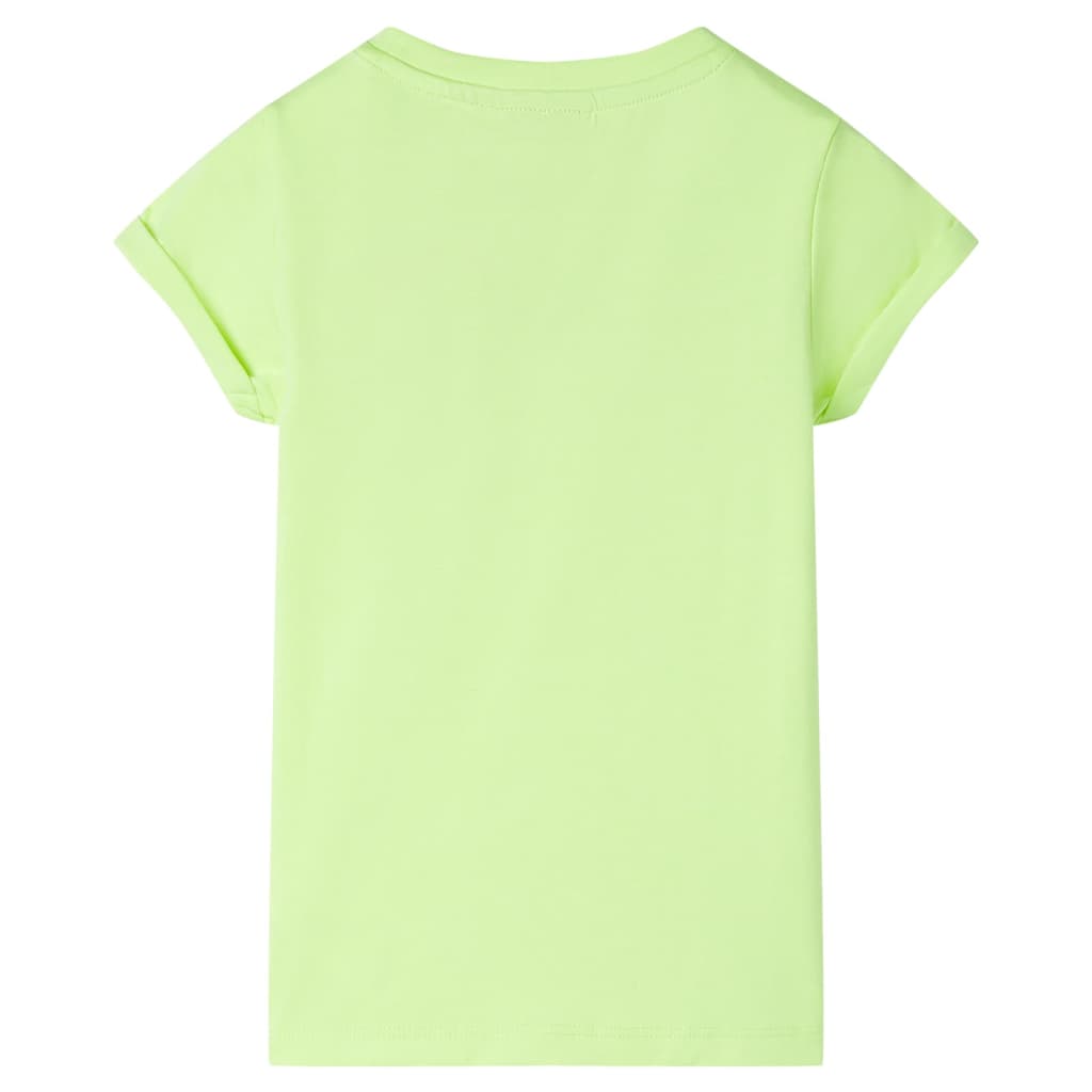 Kids' T-shirt Neon Yellow 140