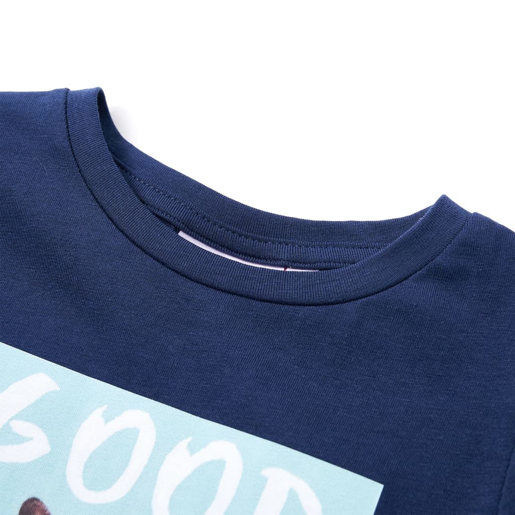 Kids' T-shirt Navy Blue 128