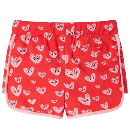 Kids' Shorts with Drawstring Red 128