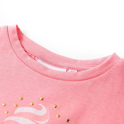 Kids' T-shirt Bright Fluo Pink 104