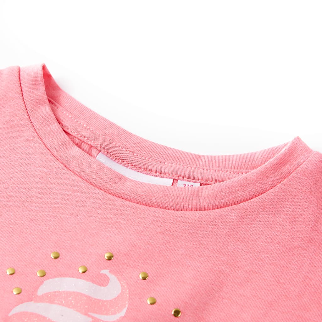 Kids' T-shirt Bright Fluo Pink 128