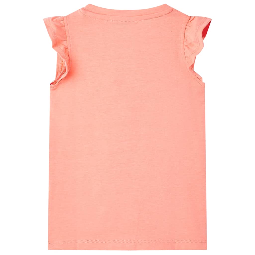 Kids' T-shirt Neon Coral 104