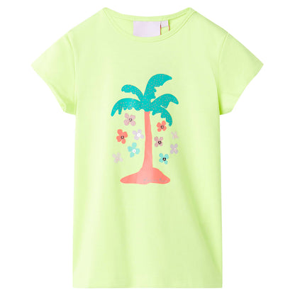 Kids' T-shirt Fluo Yellow 104