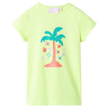 Kids' T-shirt Fluo Yellow 128