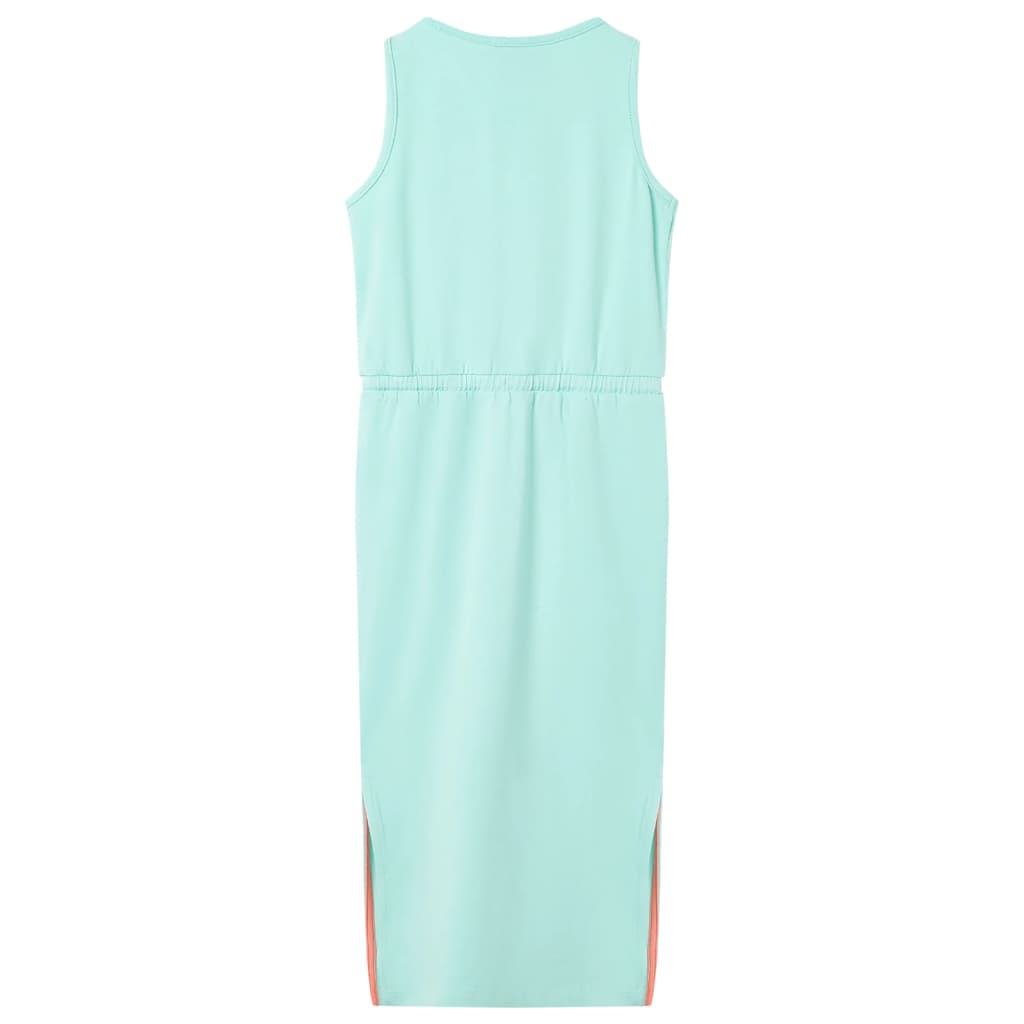 Kids' Dress with Drawstring Light Mint 116