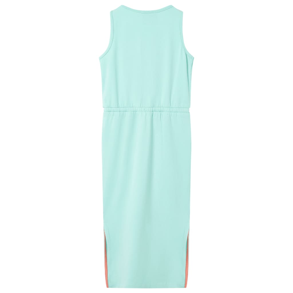 Kids' Dress with Drawstring Light Mint 128