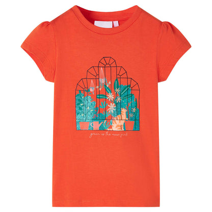 Kids' T-shirt Dark Orange 92