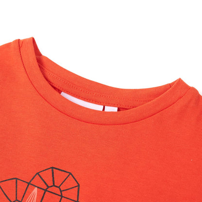 Kids' T-shirt Dark Orange 92