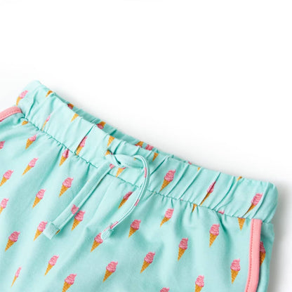 Kids' Shorts with Drawstring Light Mint 92