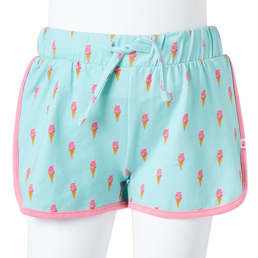 Kids' Shorts with Drawstring Light Mint 140