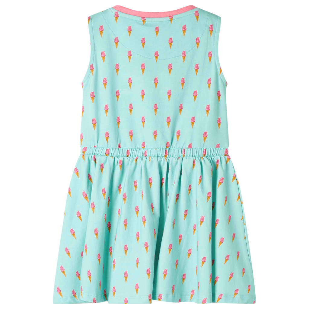 Kids' Dress with Drawstring Light Mint 116