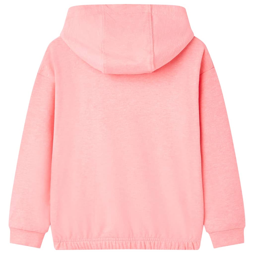 Kids' Hooded Sweatshirt Bright Pink 104