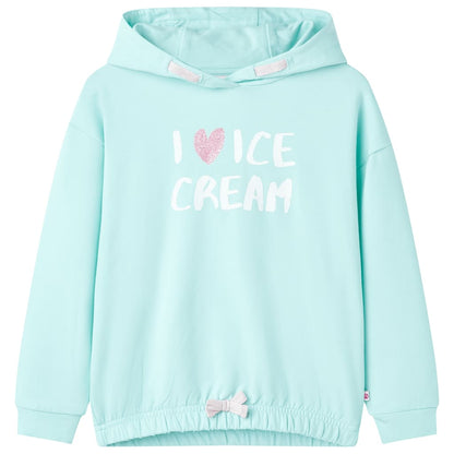 Kids' Hooded Sweatshirt Light Aqua 92