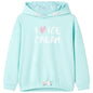 Kids' Hooded Sweatshirt Light Aqua 104