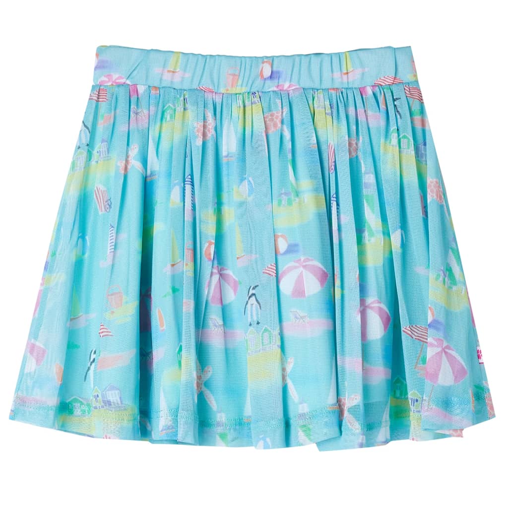 Kids' Pleated Skirt Light Aqua 92