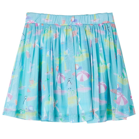 Kids' Pleated Skirt Light Aqua 92