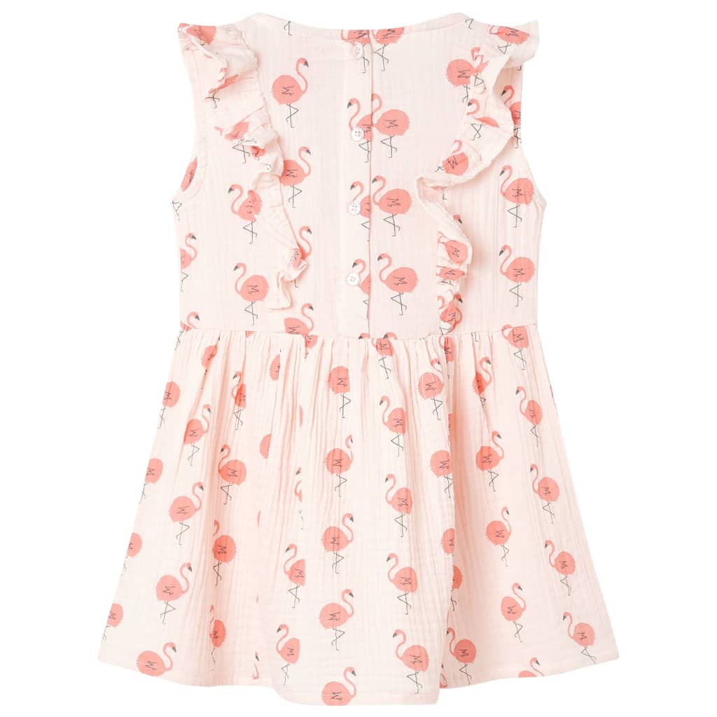 Kids' Dress with Ruffles Soft Pink 92