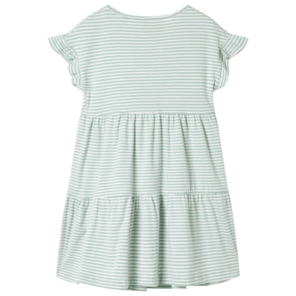 Kids' Dress with Ruffle Sleeves Mint 92