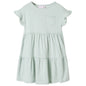 Kids' Dress with Ruffle Sleeves Mint 128