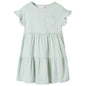 Kids' Dress with Ruffle Sleeves Mint 140