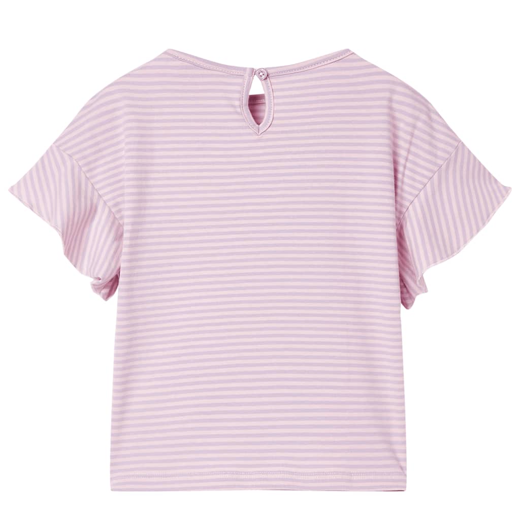 Kids' T-shirt with Ruffled Sleeves Lila 92