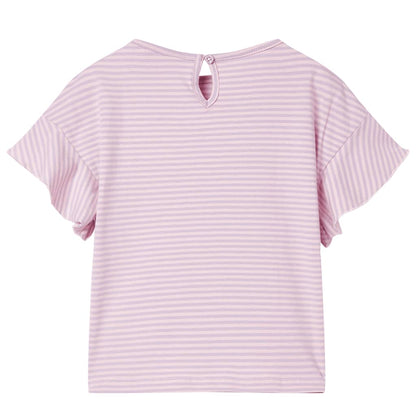 Kids' T-shirt with Ruffled Sleeves Lila 92