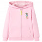 Kids' Hooded Sweatshirt with Zip Bright Pink 92