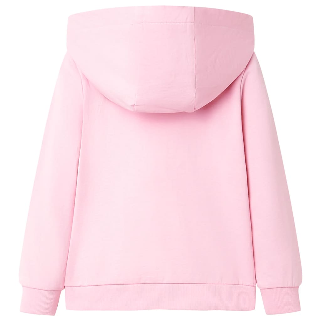 Kids' Hooded Sweatshirt with Zip Bright Pink 92