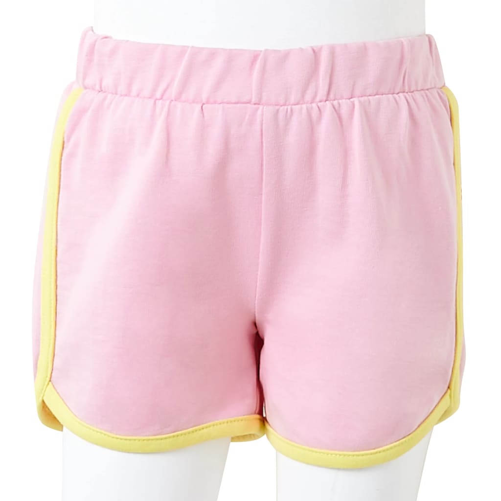 Kids' Shorts with Trim Bright Pink 92